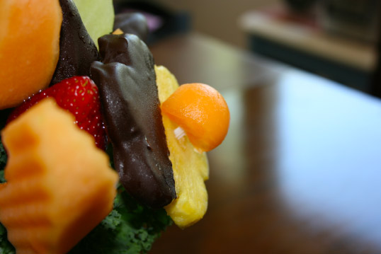 Detail of fruit arrangement from Edible Arrangements.com