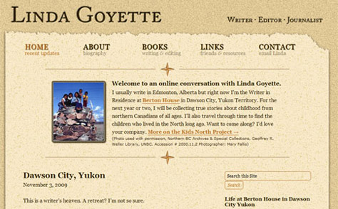 Screenshot for Linda Goyette.ca